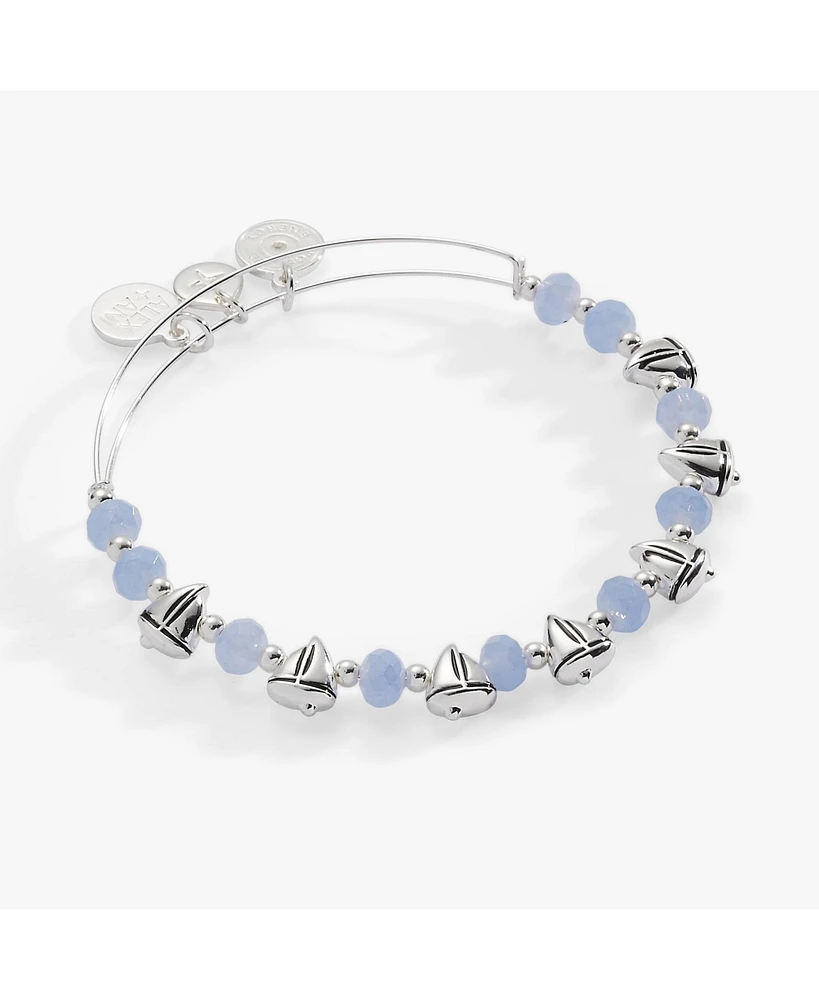 Sailboat Beaded Bangle Bracelet