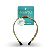 Thin Double Headband - Gold