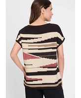 Olsen Women's Ajour Knit Pullover