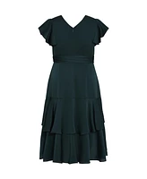 City Chic Plus Flirty Jen Maxi Dress