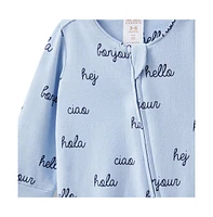 Cotton On Baby Boys The Billie Long Sleeve Zip Romper