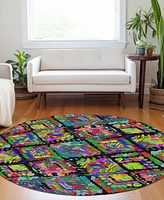 Addison Chantille Machine Washable ACN1327 8'x8' Round Area Rug