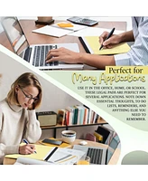 Jr. Legal pad, Small Note Pads Legal Ruled Writing Pad. Perforated Edge. 5" X 8" Canary Yellow, Universal, 50 sheets per Pad (Pack of 12)