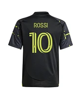 Adidas Big Boys and Girls Diego Rossi Black Columbus Crew 2025 The Goosebumps Kit Replica Player Jersey