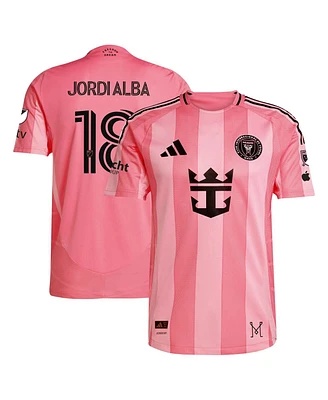 Adidas Men's Jordi Alba Light Pink Inter Miami Cf 2025 Euforia Authentic Player Jersey