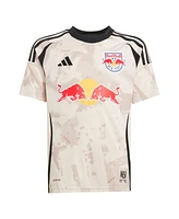 Adidas Big Boys and Girls Emil Forsberg Tan New York Red Bulls 2025 Stone Kit Replica Player Jersey