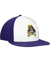 Adidas Men's White/Purple Ecu Pirates On Field Fitted Hat