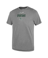 Nike Toddler Heather Gray Michigan State Spartans Legend Slogan Performance T-Shirt