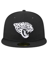 New Era Men's Black Jacksonville Jaguars Main Patch 59FIFTY Fitted Hat
