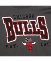 Mitchell & Ness Women's Charcoal Chicago Bulls Hardwood Classics Oversized Boyfriend T-Shirt