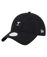 New Era Women's Black Chicago Bulls Sport Night Suede Patch 9TWENTY Adjustable Hat
