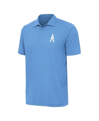 Antigua Men's Powder Blue Houston Oilers Throwback Logo Tribute Polo Shirt