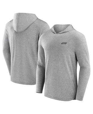 Formula 1 Men's Gray Front Office Power Mono Long Sleeve Hoodie T-Shirt