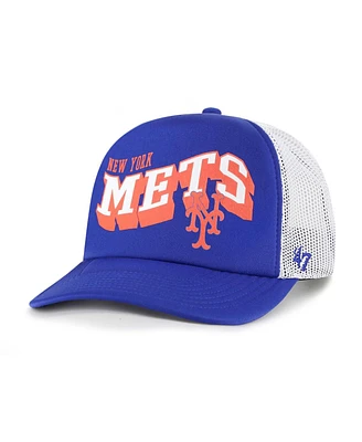 '47 Brand Men's Royal New York Mets Meander Foam Trucker Snapback Hat