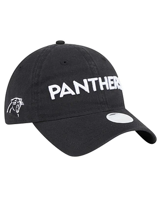 New Era Women's Black Carolina Panthers Cece 9TWENTY Adjustable Hat
