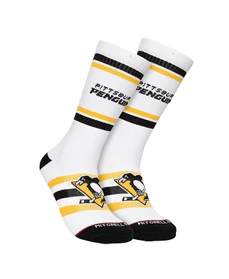 Mitchell & Ness Men's Pittsburgh Penguins Face-Off Crew Socks