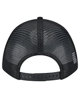 New Era Men's Black San Diego Padres Gradient 9FORTY A-Frame M-Crown Trucker Adjustable Hat