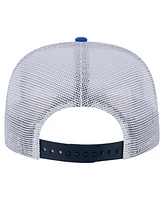 New Era Men's Navy/Blue Dallas Mavericks Throwback Dye Golfer Snapback Hat