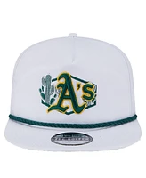 New Era Men's White Athletics Palm Golfer Snapback Hat