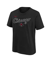 Nike Big Boys and Girls Black Chicago White Sox 2025 City Connect Wordmark T-Shirt