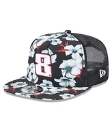 New Era Men's Black Kyle Busch Adventure Pattern Golfer Adjustable Hat