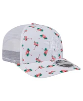 New Era Men's White Houston Astros Flamingo Mesh Back 9SEVENTY Stretch-Snap Hat