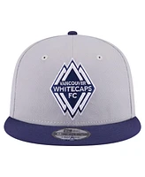 New Era Men's Gray Vancouver Whitecaps Fc Color Pack Two-Tone 9FIFTY Snapback Hat