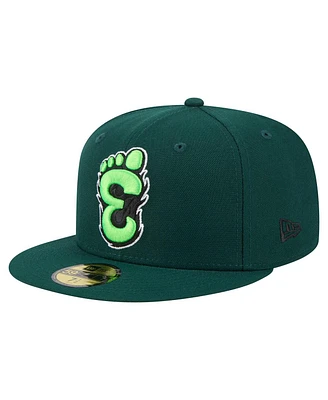 New Era Men's Green Eugene Emeralds Authentic Collection 59FIFTY Fitted Hat