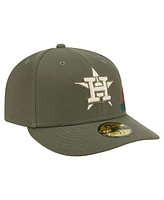 New Era Men's Olive Houston Astros Tonal Florals 59FIFTY Fitted Hat