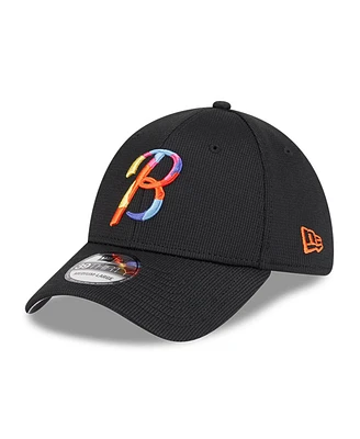 New Era Men's Black Baltimore Orioles City Connect Batting Practice 39THIRTY Flex Hat