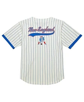 Mitchell & Ness Men's Cream New England Patriots Final Seconds Vintage Logo Mesh Button-Up Shirt