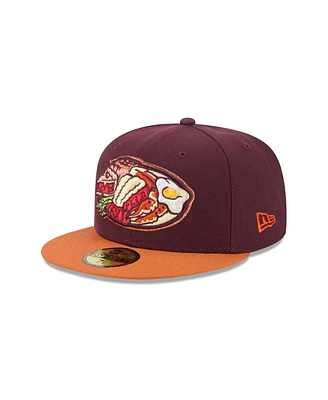 New Era Men's Burgundy Las Vegas Aviators Theme Nights 59FIFTY Fitted Hat