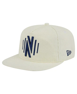 New Era Men's Cream Nashville Sc 2025 Kickoff Snapback Golfer Hat