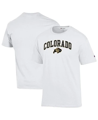 Champion Men's White Colorado Buffaloes Arched Logo T-Shirt