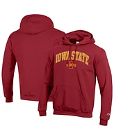 Champion Men's Cardinal Iowa State Cyclones Arched Logo Fleece Pullover Hoodie