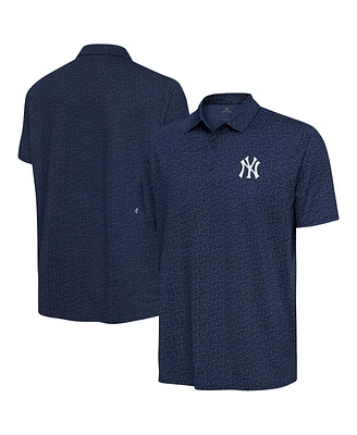 Antigua Men's Navy New York Yankees Blooming Polo Shirt