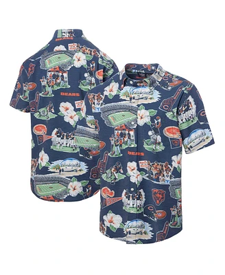 Reyn Spooner Men's Navy Chicago Bears Scenic Button-Down Shirt