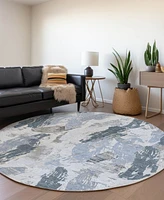 Addison Chantille Machine Washable ACN1600 8'x8' Round Area Rug