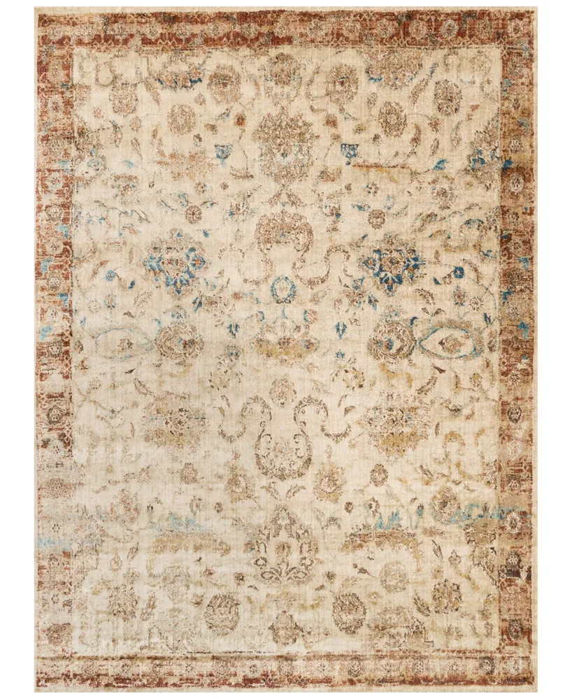 Loloi Anastasia Af-04 Antique Ivory/Rust 7'10" x 10'10" Area Rug