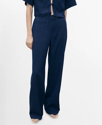 Mango Women's High-Waisted Soft Denim Jeans