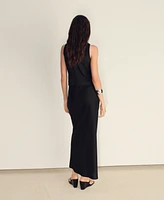 Mango Women's Linen-Blend Suit Vest