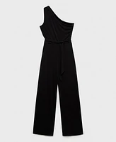 Mango Women's Asymmetric Belt Jumpsuit