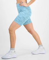 Id Ideology Women's Printed Seamless Bike Shorts, Exclusively at Macy's