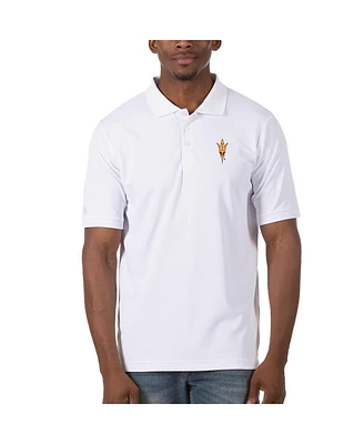 Antigua Men's White Arizona State Sun Devils Legacy Pique Polo Shirt