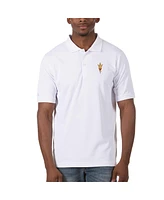 Antigua Men's White Arizona State Sun Devils Legacy Pique Polo Shirt