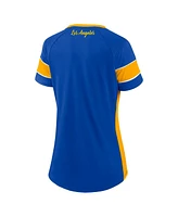 Fanatics Women's Royal Los Angeles Rams Athena Lace-Up Top