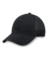 Fanatics Men's Black Seattle Kraken Team Haze Adjustable Trucker Hat