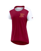 Nike Women's Burgundy Washington Commanders Performance Fashion T-Shirt