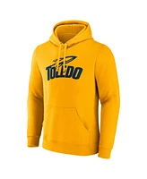 Fanatics Men's Gold Toledo Rockets Primary Logo Pullover Hoodie