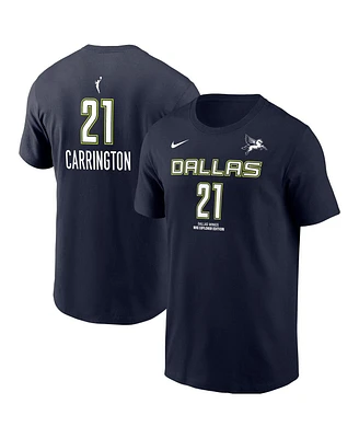 Nike Men's Dijonai Carrington Navy Dallas Wings Explorer Edition Name Number T-Shirt